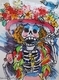 DUCOTE; Catrina Plays a Tune II; ink and watercolour on paper