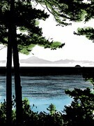 DUCOTE, Dawn over the Salish Sea, digital, limited edition print, available