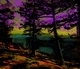 DUCOTE; Purple Sky, digital painting, face mounted on aluminum with plexiglas front, limited edition of 10, #1 and #2 SOLD