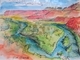 DUCOTE; Rio Chama (near Abiquiu), watercolour on paper