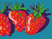 DUCOTE; Strawberries ; digital painting
