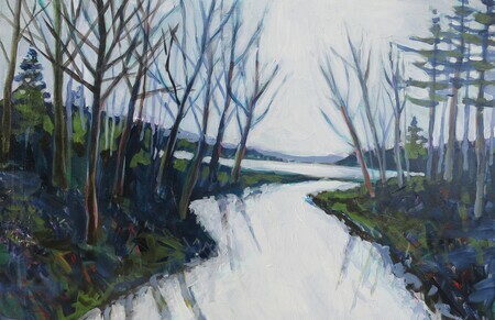 DUCOTE; The River, acrylic on canvas, SOLD