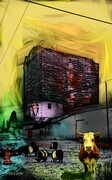 DUCOTE, Urban Rural Interface, digital painting, limited edition (10)  available