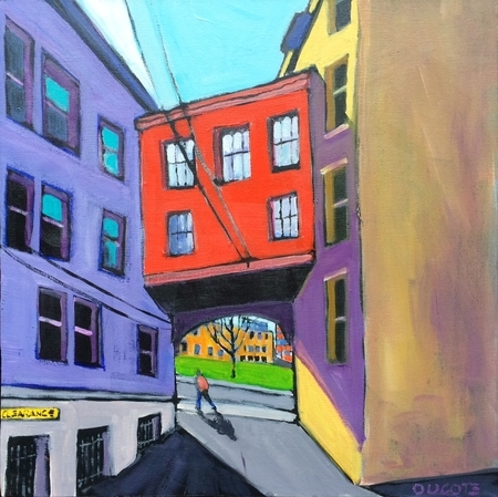 DUCOTE; Victory Square 16 x 16", acrylic, unframed