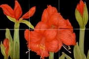 TAYLOR, flora, fragmented, ink, w/c, gouache on paper on cradled wood panel SOLD