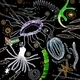 TAYLOR; The Importance of Plankton V, acrylic on wood panel finished with resin, 30 x 30, available