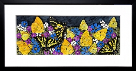 TAYLOR; There's Trouble Brewing in the Garden, ink, watercolour and gouache SOLD